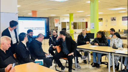 Une délégation turque en visite à l’École de la 2ᵉ Chance de Seine-Saint-Denis